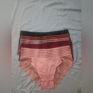 Women's Lace Trim Shorts - Pink, Red, Black